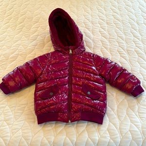 Girls Toddler Cozy Coop Shiny Puffer Coat Plumberry 2 Year